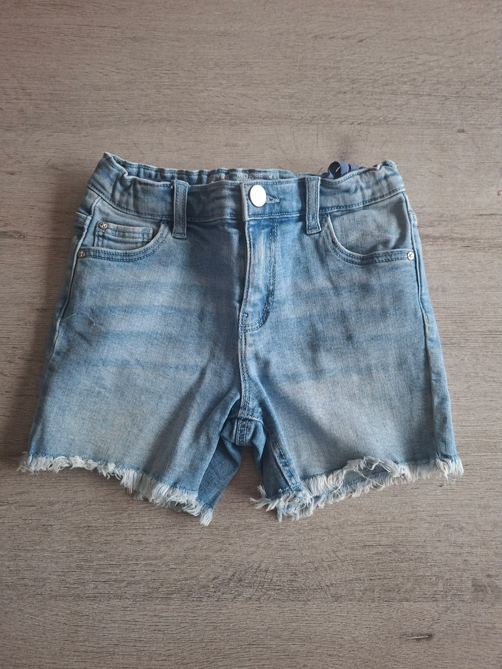 🌷F3-40🌷 Lichtblauwe spijkershort voor meisjes – Taille 122 cm (6-7 jaar) | Zomermusthave🌷 – photo 2